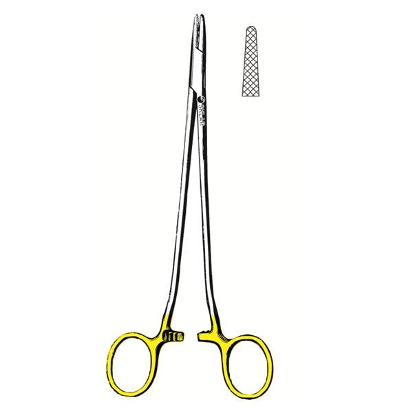 Sklar Instruments Holder Needle Sarot 10-1/2" Serrated Jaw Tungsten Carbide Each - 21-8037