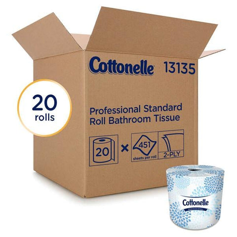 Kimberly Clark Professional Bathroom Tissue Kleenex Cottonelle White 451 Sheets / Roll 2 Ply 20Rls/Ca - 13135