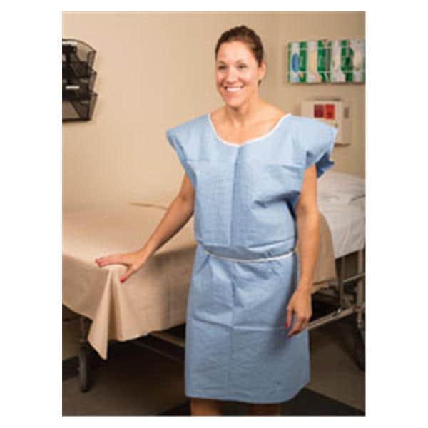 Graham Medical Gown Exam 30 in x 42 in Blue 50/Ca - 70230N