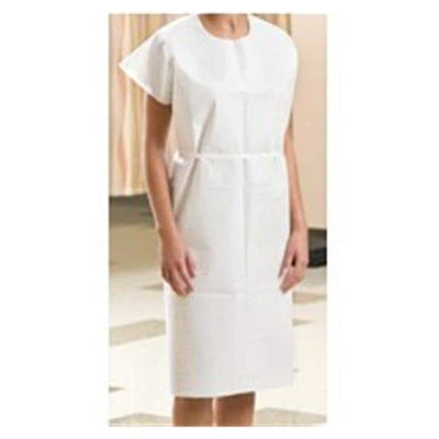 Graham Medical Gown Exam 30 in x 42 in Blue 3 Ply 50/Ca - 70222N