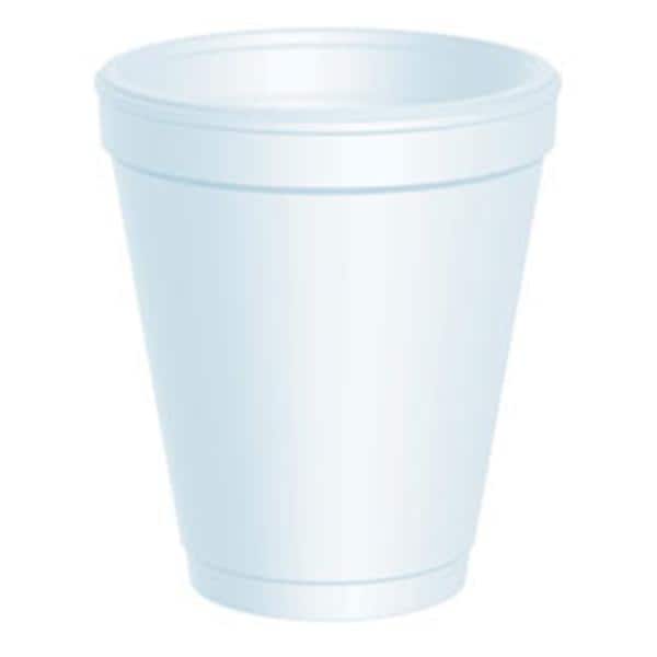 Wincup Company Cup Drinking Styrofoam 8 oz White 25/Pk, 40 PK/CA - 8J8