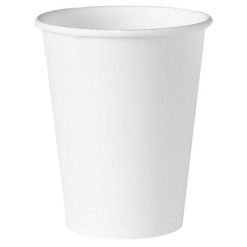 Janpak Cup Drink Paper 4 oz White 100/Pk, 50 PK/CA - SOL404