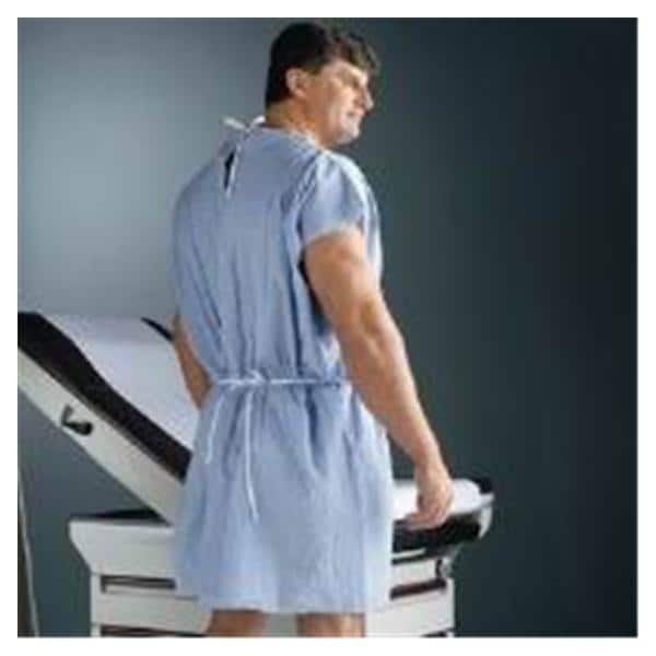 Graham Medical Gown Exam 30 in x 42 in Blue 50/Ca - 70228N