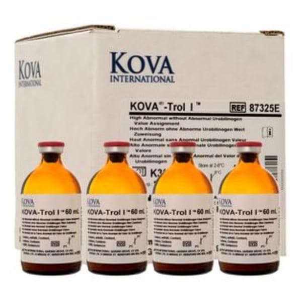 Kova International, Inc. KOVA-Trol I Urine Multi-Analyte Level 1: High Abnormal Control 4x60 Lyo 4X60ML - 87325