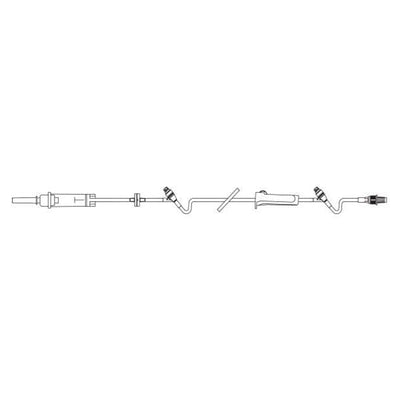 Baxter Healthcare IV Solution Set Continu-Flo 10 Drops/mL Male Luer Lock Adapter 48/CA - 2C8519