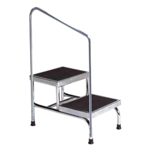 Brewer Company Stool Two-Step Black Skid-Resistant Rubber Mat Each - 31220