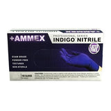 Ammex Corporation Gloves Exam Ammex Powder-Free Nitrile Latex-Free Medium Indigo 100/Bx, 10 BX/CA - AINPF44100