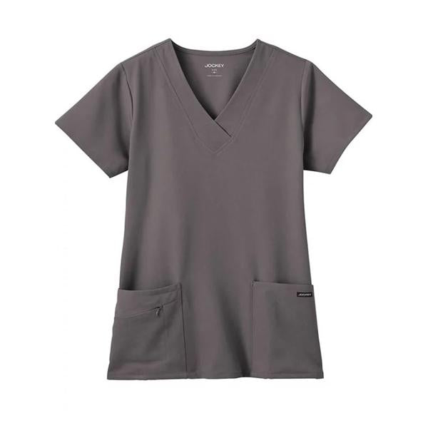 Jockey (TM) Scrubs Scrub Top Jockey Crossover Womens Small Charcoal Each - 2206-1004-S