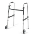 Invacare Walker Paddle I-Class 300lb Gray 5 Fxd Frnt Whl 17.5x17x33-39" 2Rls Adlt 4/Cr - 6291-5F