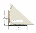 Omnimed 1.5" X 1.5" X 43" Stainless Steel Corner Guard (Tape Mounting)