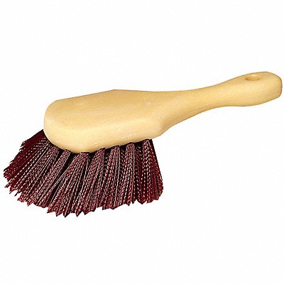 8-1/2 L Synthetic Short Handle Utility Brush Natural