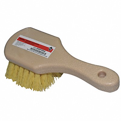 8-1/2 L Polypropylene Short Handle Acid Brush Beige