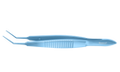 RUMEX Utrata Capsulorhexis Forceps, Cystotome Tips, 11.50 mm Straight Jaws, Flat Handle, Length 82 mm, Titanium