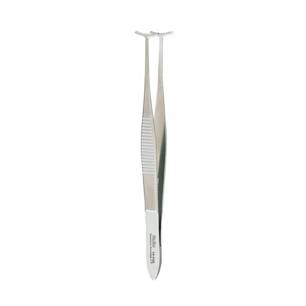 Miltex Forcep Fixation Green 4" 12mm Wide T Shape 19x20 Teeth Stainless Steel Each - Integra Miltex - 18-896