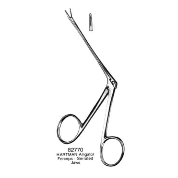 Medco Instruments Inc Forcep Alligator Hartman 3-1/2" Serrated Each - 82770