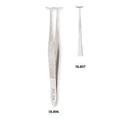Miltex Forcep Tissue Fixation Green 4" 5mm Jaw T Shape 8x9 Teeth Stainless Steel Each - Integra Miltex - 18-897