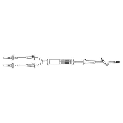 Baxter Healthcare IV Solution/Blood Set 10Drp Y-Type Male Luer Lock Adapter Primary Infusion 48/Ca - 2C8720