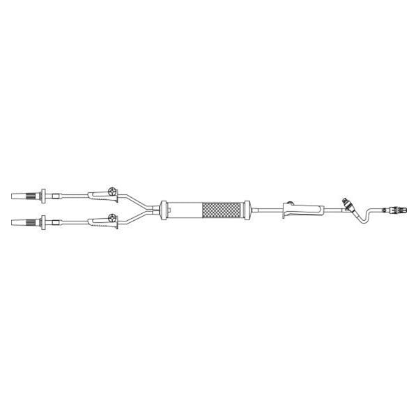 Baxter Healthcare IV Solution/Blood Set 10Drp Y-Type Male Luer Lock Adapter Primary Infusion 48/Ca - 2C8720