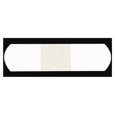 Dukal Corporation Bandage Adhesive Strip Plastic American White Cross 1x3" Clear LF 1200/Ca - 1490033