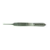 Hermann Medizentechnik Forcep Graefe Iris 2-3/4" 1mm Tip Straight 1x2 Teeth Stainless Steel Each - BR42-80407