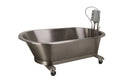 Low boy mobile whirlpool, slant back, SB-100-M, 100 gallon, 76"Lx40"Wx26"D