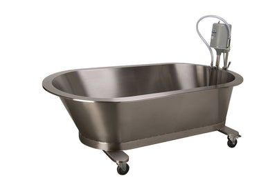 Low boy mobile whirlpool, slant back, SB-100-M, 100 gallon, 76"Lx40"Wx26"D