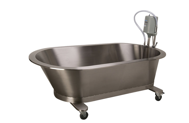 Low boy mobile whirlpool, slant back, SB-100-M, 100 gallon, 76"Lx40"Wx26"D
