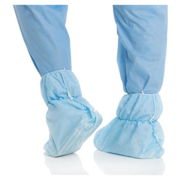 O & M Halyard Cover Shoe Ankle Guard 3 Layer SMS Size X-Large Blue 270/CA - 69353