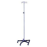 Blickman Industries Stand IV Pole 4 Hook 24" Base 52-94" Height Adjustment Each - 531415400