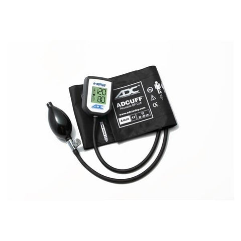 American Diagnostic Corp. Sphygmomanometer Aneroid E-Sphyg 23-40cm 11 Adlt Arm Dgtl LCD Dspl Black Eachch - 7002-11ABK