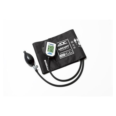 American Diagnostic Corp. Sphygmomanometer Aneroid E-Sphyg 34-50cm 12 Lg Adlt Arm Dgtl LCD Dspl Black Each - 7002-12XBK