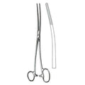Miltex Forcep Sponge Bozeman 10-1/2" Serrated Double Curve Stainless Steel Each - Integra Miltex - 7-624