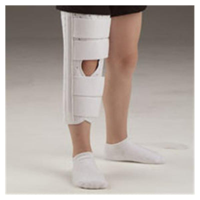 Deroyal Industries Inc Immobilizer Pediatric Knee Foam/Canvas Black Size 12" Medium Universal Each - 7065-02