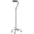 Quad cane, small base (8" x 9"), 29 - 38", chrome, 1 each