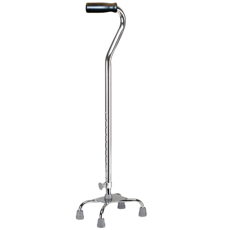 Quad cane, large base (8" x 12"), 29 - 38", chrome, 4 each