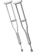 Underarm adjustable aluminum crutch, adult (5' 2" - 5' 10"), 1 pair