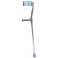 Forearm adjustable aluminum crutch, tall adult (5' 10" - 6' 6"), 1 pair