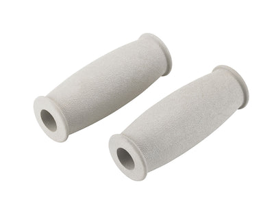 Underarm crutch handgrip, closed, gray, 1 pair 