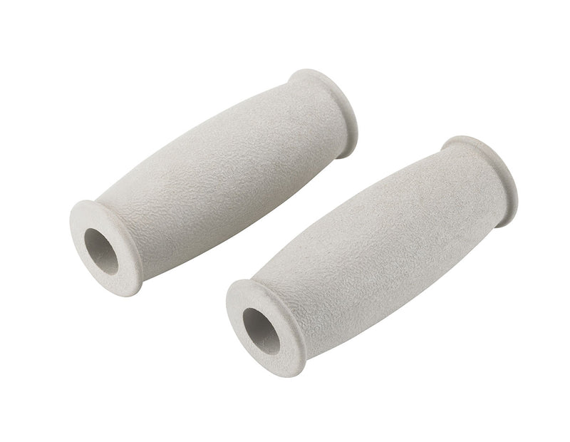 Underarm crutch handgrip, closed, gray, 1 pair 