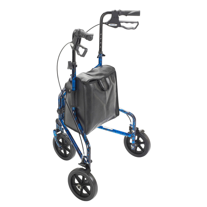 3-wheel Rollator with loop brake, blue, 1 each - FE-43-2160