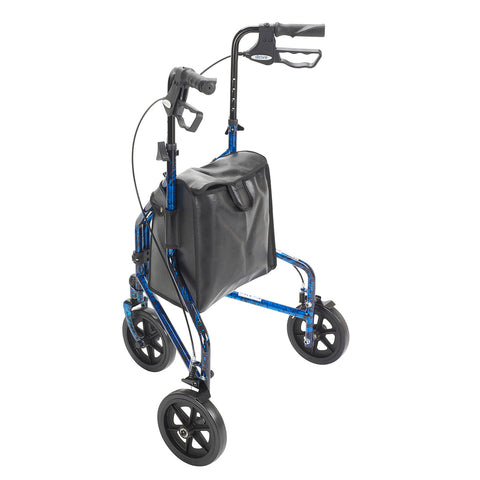 3-wheel Rollator with loop brake, blue, 1 each - FE-43-2160