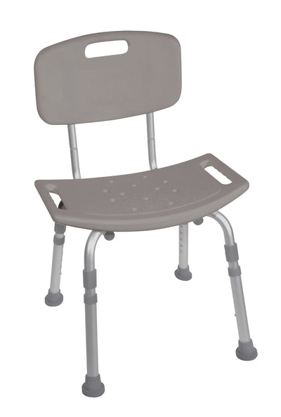 Bath bench with back, KD, 4 each 