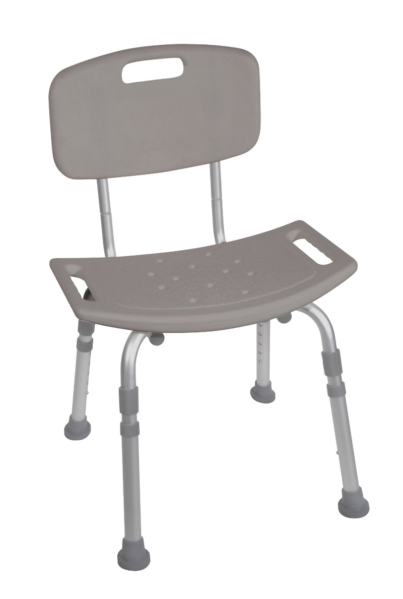 Bath bench with back, KD, 4 each 