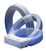 Elevated toilet seat , hinged, elongated - FE-43-2571
