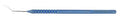 RUMEX Curved Spatula, 0.25 mm Wide, 12.00 mm Long, Length 122 mm, Round Titanium Handle