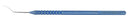 RUMEX Curved Spatula, 0.25 mm Wide, 12.00 mm Long, Length 122 mm, Round Titanium Handle