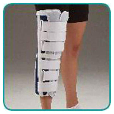 Deroyal Industries Inc Immobilizer Deluxe Adult Knee Canvas White/Blue Universal Each - ER1240917