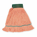 Clamp Quick Change Side-Gate Cotton String Wet Mop Head Orange