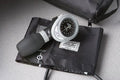 ADC American Diagnostic Corp Diagnostix 703 Series Aneroid Sphygmomanometer Palm Style Hand Held 1-Tube Child Size Palm