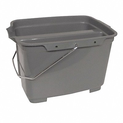 Pail 4-1/4 gal. Gray 13 L x 12-1/2 W